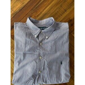 Polo Ralph Lauren Dress Shirt Mens Sz XXL Plaid Checkered